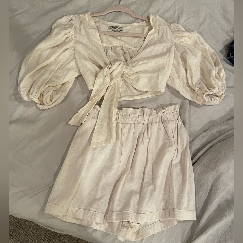 Urban Outfitters Two Piece Cropped Shorts Set